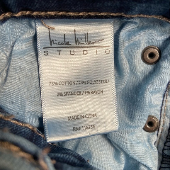 Nicole Miller Studio Jeans For Skinny High Rise Little You. Great Wash. - Picture 3 of 7